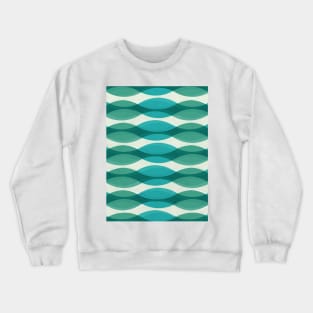 Aquamarine Waves Sea Crewneck Sweatshirt